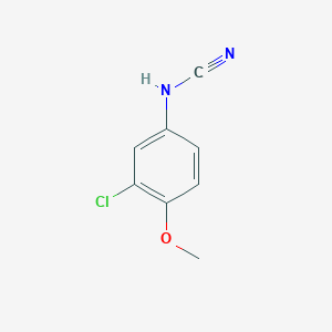 [(3-Chloro-4-methoxyphenyl)amino]carbonitrile