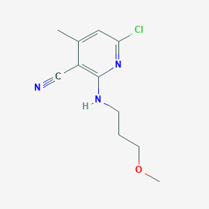 6-Chloro-2-[(3-methoxypropyl)amino]-4-methylpyridine-3-carbonitrile