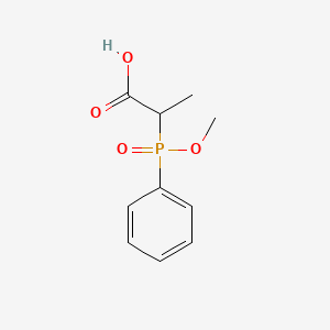 2-[Methoxy(phenyl)phosphoryl]propanoic acid