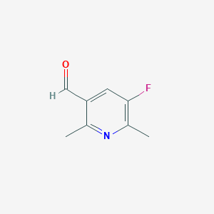 molecular formula C8H8FNO B1464256 5-Fluoro-2,6-dimethylnicotinaldehyde CAS No. 959616-69-4