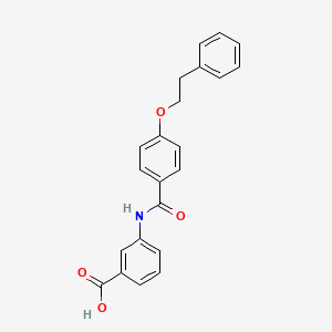 3-{[4-(2-Phenylethoxy)benzoyl]amino}benzoic acid