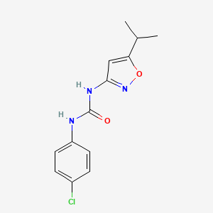 N-(4-Chlorophenyl)-N'-[5-(propan-2-yl)-1,2-oxazol-3-yl]urea