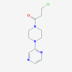 3-Chloro-1-[4-(pyrazin-2-yl)piperazin-1-yl]propan-1-one