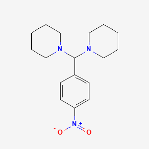 Piperidine, 1,1'-[(4-nitrophenyl)methylene]bis-