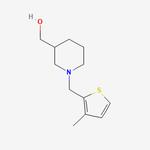 molecular formula C12H19NOS B1464266 (1-((3-Methylthiophen-2-yl)methyl)piperidin-3-yl)methanol CAS No. 864410-31-1