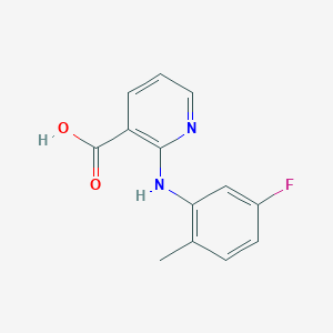 2-(5-Fluoro-2-methylanilino)pyridine-3-carboxylic acid