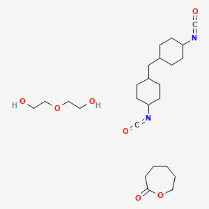 2-(2-Hydroxyethoxy)ethanol;1-isocyanato-4-[(4-isocyanatocyclohexyl)methyl]cyclohexane;oxepan-2-one