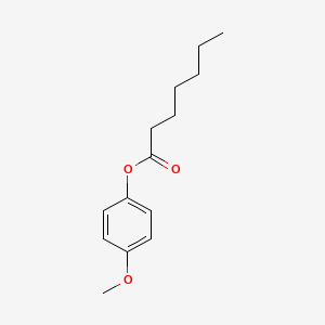 Heptanoic acid, 4-methoxyphenyl ester