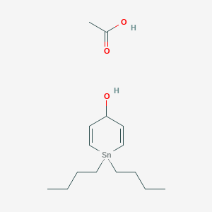 acetic acid;1,1-dibutyl-4H-stannin-4-ol