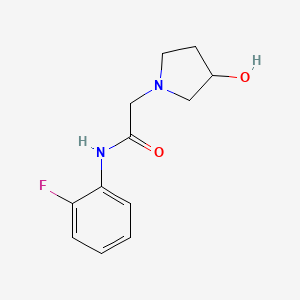 N-(2-fluorophenyl)-2-(3-hydroxypyrrolidin-1-yl)acetamide