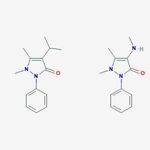molecular formula C26H33N5O2 B146428 Gardan P CAS No. 130007-54-4