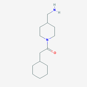 1-[4-(Aminomethyl)piperidin-1-yl]-2-cyclohexylethan-1-one