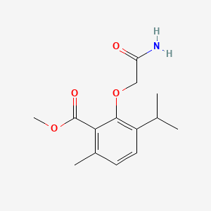 methyl 2-(2-amino-2-oxoethoxy)-6-methyl-3-propan-2-ylbenzoate