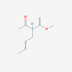 3-(1-Methoxyethenyl)hept-5-en-2-one