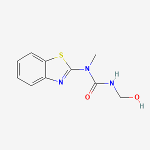 N-1,3-Benzothiazol-2-yl-N'-(hydroxymethyl)-N-methylurea