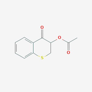 4-Oxo-3,4-dihydro-2H-1-benzothiopyran-3-yl acetate