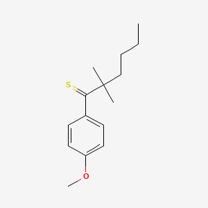 1-(4-Methoxyphenyl)-2,2-dimethylhexane-1-thione