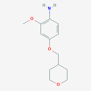 molecular formula C13H19NO3 B1464300 2-Methoxy-4-[(oxan-4-yl)methoxy]aniline CAS No. 1275782-36-9