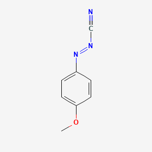 (E)-(4-Methoxyphenyl)diazene-1-carbonitrile