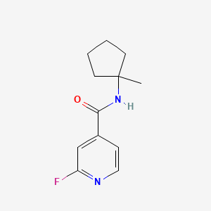 2-fluoro-N-(1-methylcyclopentyl)pyridine-4-carboxamide