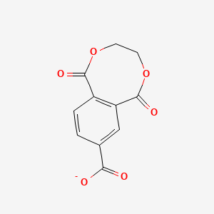 molecular formula C11H7O6- B14643062 1,6-Dioxo-1,3,4,6-tetrahydro-2,5-benzodioxocine-8-carboxylate CAS No. 52642-34-9