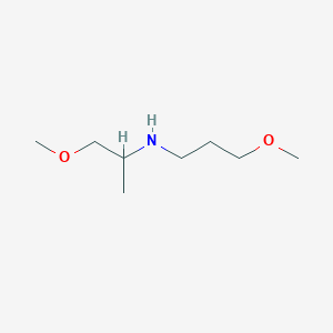 molecular formula C8H19NO2 B1464308 (1-Methoxypropan-2-yl)(3-methoxypropyl)amine CAS No. 1179652-65-3