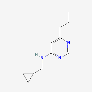 molecular formula C11H17N3 B1464318 N-(cyclopropylmethyl)-6-propylpyrimidin-4-amine CAS No. 1249402-76-3