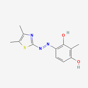 4-[2-(4,5-Dimethyl-1,3-thiazol-2-yl)hydrazinylidene]-3-hydroxy-2-methylcyclohexa-2,5-dien-1-one