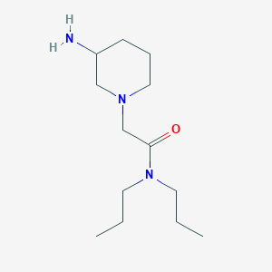 molecular formula C13H27N3O B1464319 2-(3-aminopiperidin-1-yl)-N,N-dipropylacetamide CAS No. 1304894-42-5