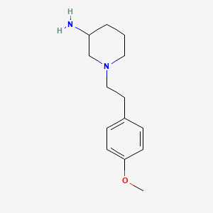 molecular formula C14H22N2O B1464321 1-[2-(4-Methoxyphenyl)ethyl]piperidin-3-amine CAS No. 1306229-65-1