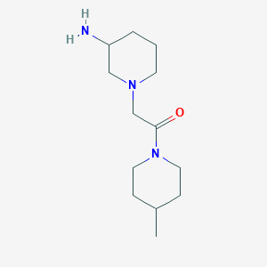 molecular formula C13H25N3O B1464322 2-(3-Aminopiperidin-1-yl)-1-(4-methylpiperidin-1-yl)ethan-1-one CAS No. 1306911-10-3