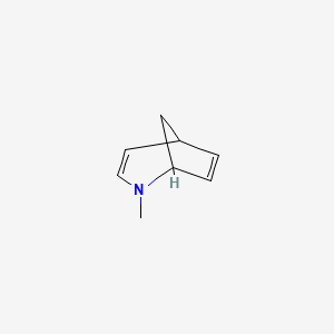 molecular formula C8H11N B14643226 2-Azabicyclo(3.2.1)octa-3,6-diene, 2-methyl- CAS No. 56125-88-3