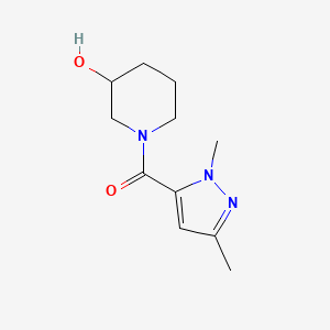 1-(1,3-dimethyl-1H-pyrazole-5-carbonyl)piperidin-3-ol