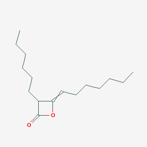 4-Heptylidene-3-hexyloxetan-2-one