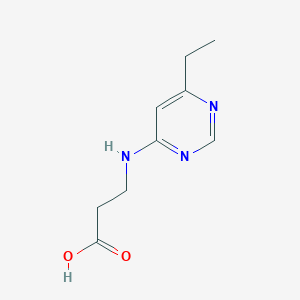 3-[(6-Ethylpyrimidin-4-yl)amino]propanoic acid