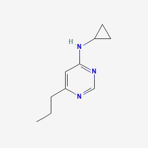 molecular formula C10H15N3 B1464331 N-cyclopropyl-6-propylpyrimidin-4-amine CAS No. 1247694-28-5