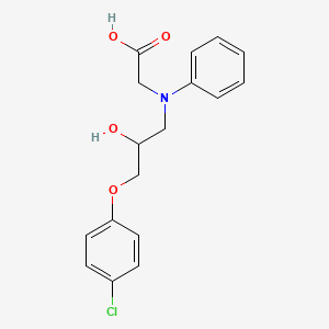 N-[3-(4-Chlorophenoxy)-2-hydroxypropyl]-N-phenylglycine