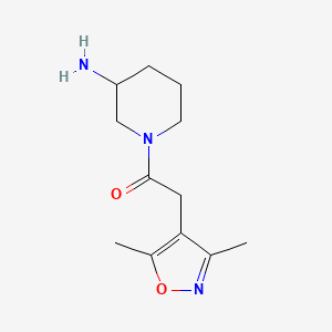 1-(3-Aminopiperidin-1-yl)-2-(3,5-dimethylisoxazol-4-yl)ethan-1-one