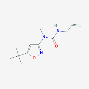 molecular formula C12H19N3O2 B14643341 N-(5-tert-Butyl-1,2-oxazol-3-yl)-N-methyl-N'-prop-2-en-1-ylurea CAS No. 55808-04-3