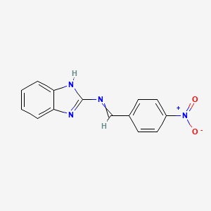 1H-Benzimidazol-2-amine, N-[(4-nitrophenyl)methylene]-