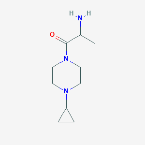 molecular formula C10H19N3O B1464335 2-Amino-1-(4-cyclopropylpiperazin-1-yl)propan-1-one CAS No. 1218467-76-5