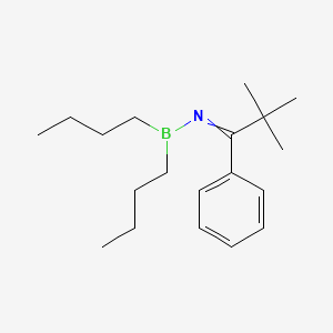 N-(Dibutylboranyl)-2,2-dimethyl-1-phenylpropan-1-imine