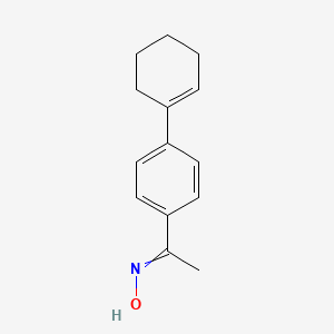 N-[1-[4-(cyclohexen-1-yl)phenyl]ethylidene]hydroxylamine