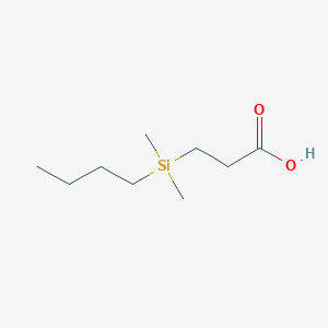 molecular formula C9H20O2Si B14643439 3-[Butyl(dimethyl)silyl]propanoic acid CAS No. 51752-27-3