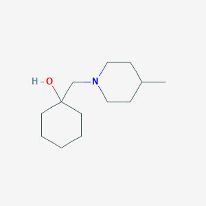 molecular formula C13H25NO B1464351 1-[(4-Methylpiperidin-1-yl)methyl]cyclohexan-1-ol CAS No. 1492818-14-0