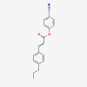 4-Cyanophenyl 3-(4-propylphenyl)prop-2-enoate