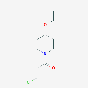 molecular formula C10H18ClNO2 B1464353 3-Chloro-1-(4-ethoxypiperidin-1-yl)propan-1-one CAS No. 1247522-62-8