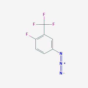 molecular formula C7H3F4N3 B1464354 4-Azido-1-fluoro-2-(trifluoromethyl)benzene CAS No. 1250602-90-4