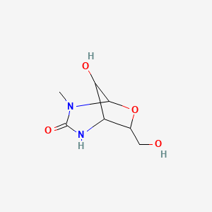 8-Hydroxy-7-(hydroxymethyl)-4-methyl-6-oxa-2,4-diazabicyclo[3.2.1]octan-3-one