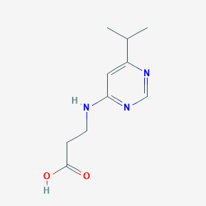 molecular formula C10H15N3O2 B1464356 3-{[6-(Propan-2-yl)pyrimidin-4-yl]amino}propanoic acid CAS No. 1251222-01-1